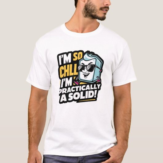 Grappige Wetenschap - Koel Ijs T-shirt (Voorkant)