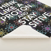 Grappige wetenschap Positief citaat Kleurrijk Atoo Sherpa Deken (3/4)