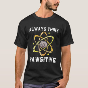 Grappige Wetenschap Proton Kat Positief T-shirt