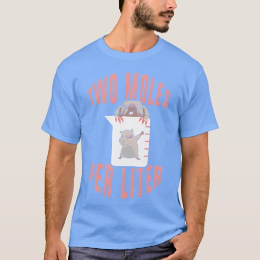 Grappige wetenschap scheikunde Punwo Mollen Per Li T-shirt (Voorkant)