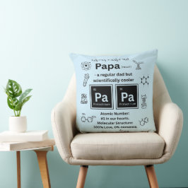 Grappige Wetenschap Vaderdag Chemie Gift Kussen