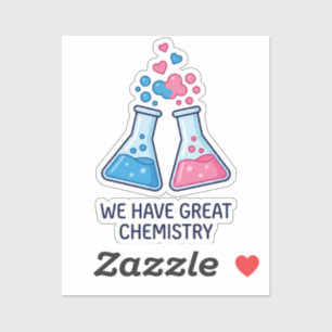 Grappige Wetenschap We Hebben Geweldige Chemie Val Sticker