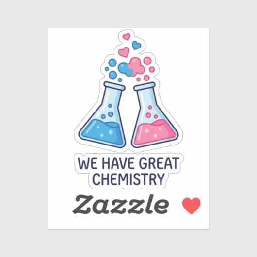 Grappige Wetenschap We Hebben Geweldige Chemie Val Sticker (Vel)
