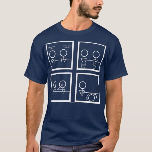 Grappige wetenschap Web Comic Chemistry meme grap T-shirt (Voorkant)