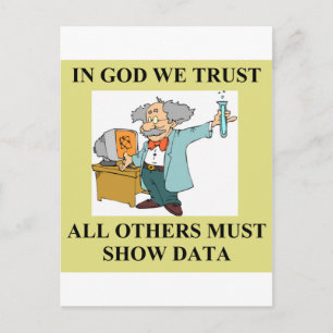 grappige wetenschappelijke grap briefkaart