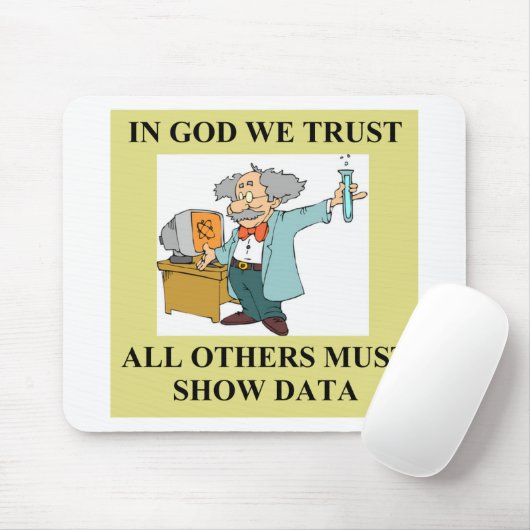 grappige wetenschappelijke grap muismat (Met muis)