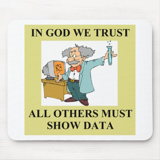 grappige wetenschappelijke grap muismat (Voorkant)