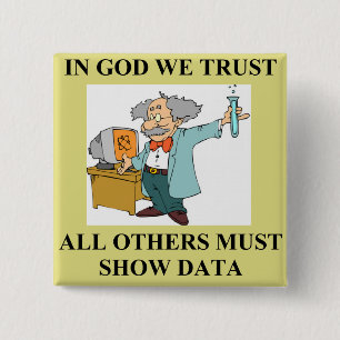 grappige wetenschappelijke grap vierkante button 5,1 cm