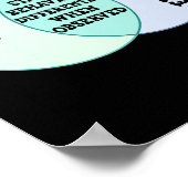 Grappige wetenschapsleraar en cadeaus voor kindere poster (Hoek)