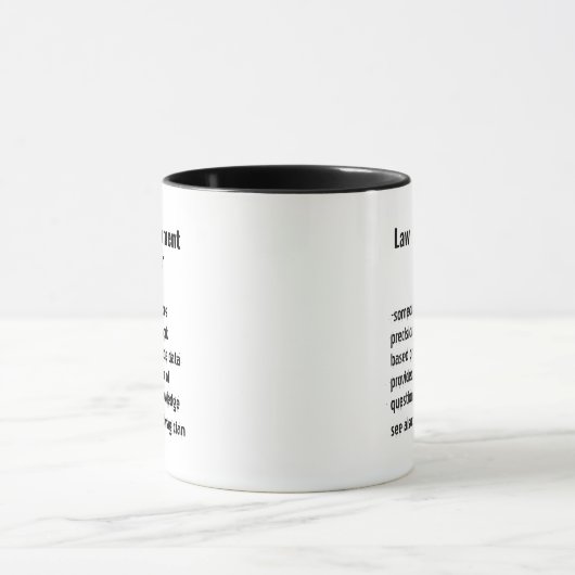 Grappige wetshandhaver Definitie geschenken Mok (Midden)