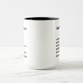Grappige wetshandhaver Definitie geschenken Mok (Midden)