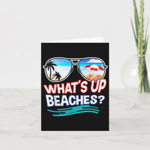Grappige Whats Up Stranden Familie Vakantie Matchi Kaart