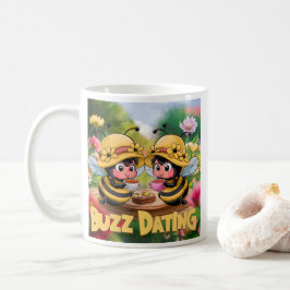 Grappige Whimsical Bijen Zoemen Date Koffiemok