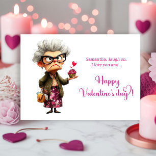 Grappige Whimsical Chagrijnige Valentijnsdagkaart  Feestdagenkaart