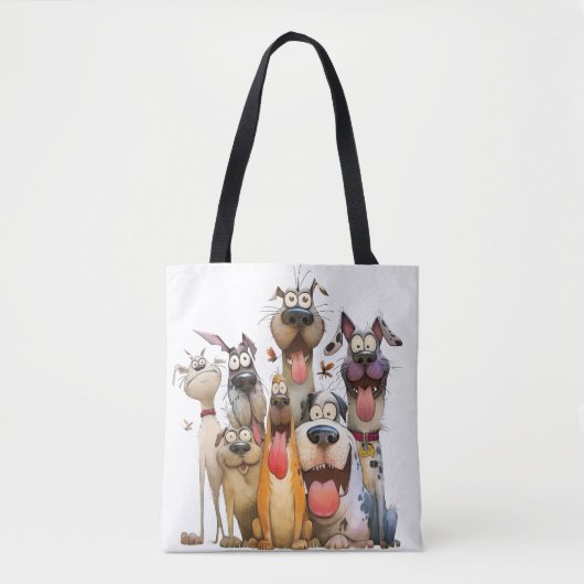 Grappige Whimsical dieren Tote Bag (Voorkant)