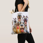 Grappige Whimsical dieren Tote Bag (Dichtbij)