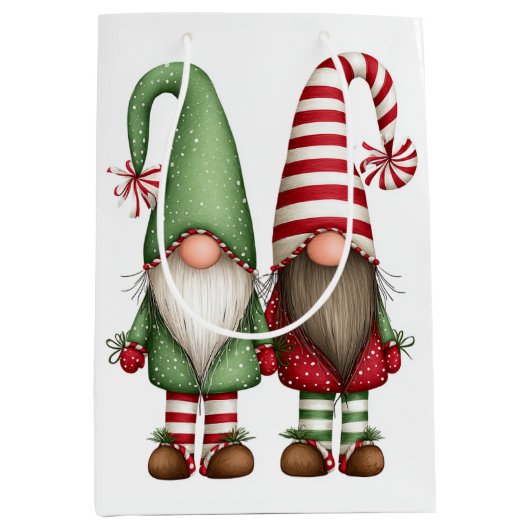 Grappige Whimsical Kabouters | Cadeaubag Medium Cadeauzakje (Voorkant)