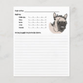 Grappige Whimsical Paard Receptkaart (Achterkant)
