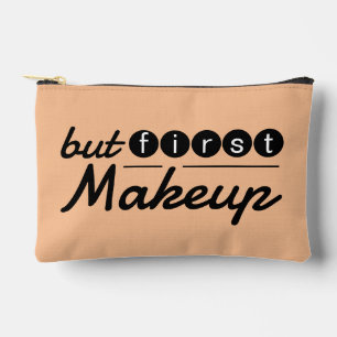 Grappige Whimsical Vintage Perzik Oranje Make-up R Etui
