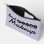 Grappige Whimsical Vintage Violet Make-up Reizen Etui (Open)