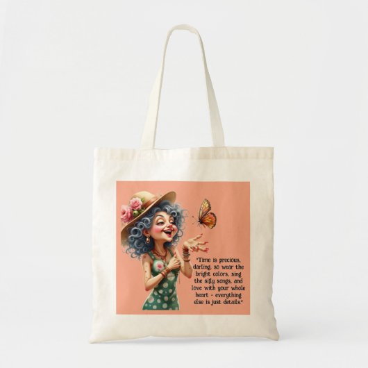 Grappige Whimsical Vrouw Tassen Tas (Voorkant)