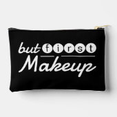 Grappige Whimsical Zwart-Wit Make-up Reizen Etui (Achterkant)