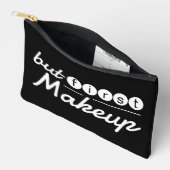 Grappige Whimsical Zwart-Wit Make-up Reizen Etui (Open)
