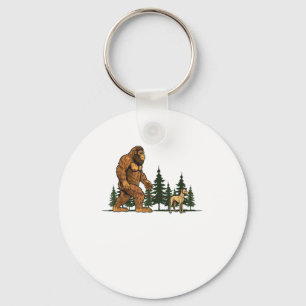 Grappige Whippet Bigfoot Hond Wandelhond Mama Papa Sleutelhanger
