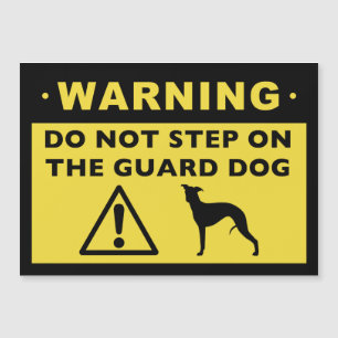 Grappige Whippet Waakhond Waarschuwing