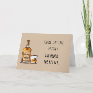 Grappige Whiskey 30e Verjaardagskaart Bedankkaart