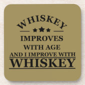 grappige whiskey bier onderzetter (Voorkant)