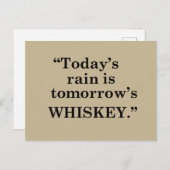 Grappige whiskey citaten drinken uitspraken briefkaart (Voorkant / Achterkant)