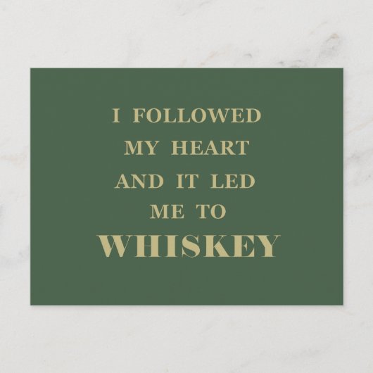 Grappige whiskey citaten drinken uitspraken briefkaart (Voorkant)