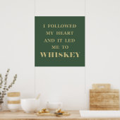 Grappige whiskey citaten drinken uitspraken poster (Keuken)