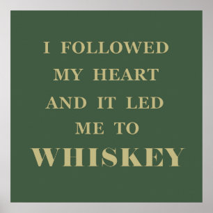 Grappige whiskey citaten drinken uitspraken poster
