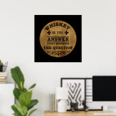 grappige whiskey citaten vintage poster (Thuiskantoor)