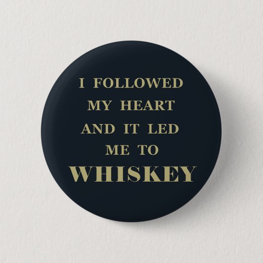 grappige whiskey citeert ronde button 5,7 cm (Voorkant)