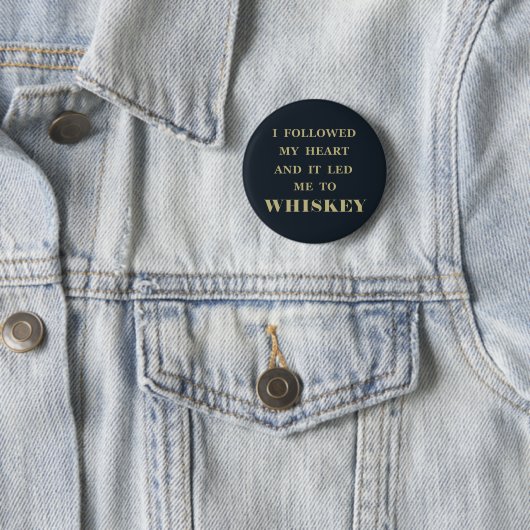 grappige whiskey citeert ronde button 5,7 cm (In situ)