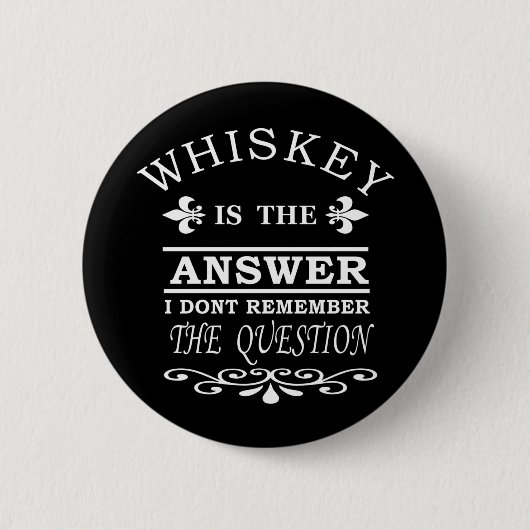 grappige whiskey citeert ronde button 5,7 cm (Voorkant)