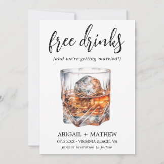 Grappige Whiskey Cocktails Drank Foto Trendy Trouw Save The Date