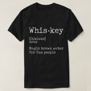 Grappige Whiskey Definitie Quote Ontwerp T-shirt
