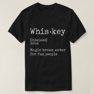 Grappige Whiskey Definitie Quote Ontwerp T-shirt