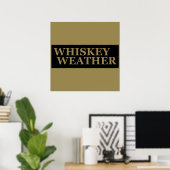 Grappige whiskey drink quotes poster (Thuiskantoor)