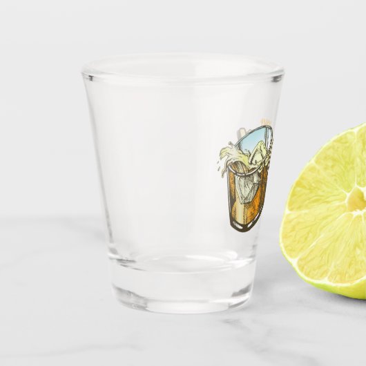 grappige whiskey happy hour shot glas (Links)