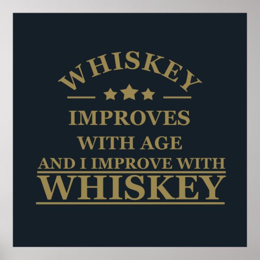 grappige whiskey poster (Voorkant)
