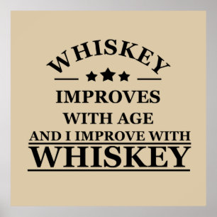 grappige whiskey poster