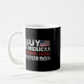 Grappige Whiskey Quote Amerikaanse vlag Koop Ameri Koffiemok (Links)