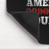 Grappige Whiskey Quote Amerikaanse vlag Koop Ameri Muismat (Hoek)