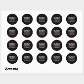 Grappige Whiskey Quote Amerikaanse vlag Koop Ameri Ronde Sticker (Vel)