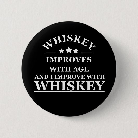 grappige whiskey ronde button 5,7 cm (Voorkant)